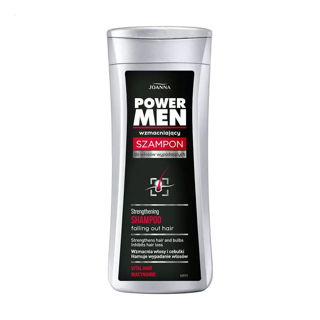 Уцінка! Шампунь Joanna Power Men Strengthening Shampoo Falling Out Hair проти випадіння волосся, 200 мл